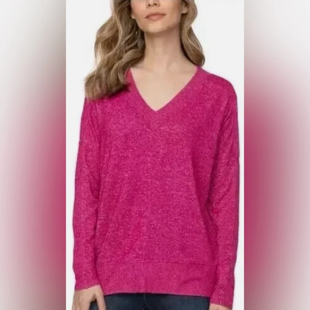 Buffalo David Bitton Women's Pullover Super Soft Cozy V Neck Sweater - Picture 2 of 4